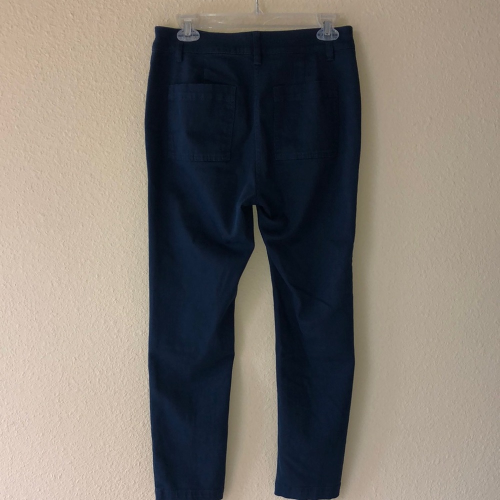 J. Jill Blue Cargo Pants Size 6 - Picture 2 of 5